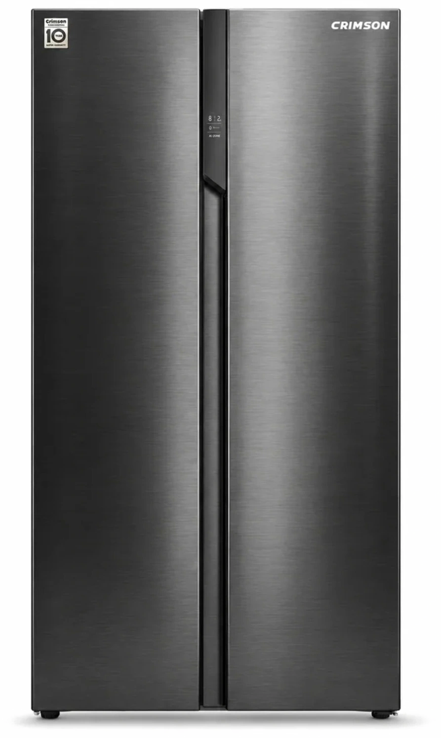 Crimson black side-by-side refrigerator