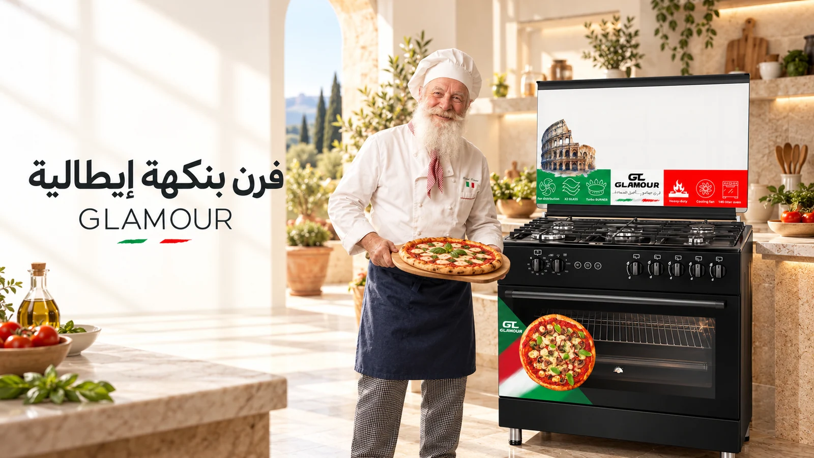 بانر أفران غاز المتمكنة