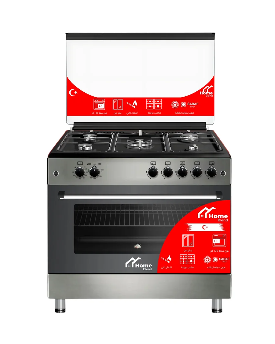 Home Blend 90 cm Gas Cooker — Black