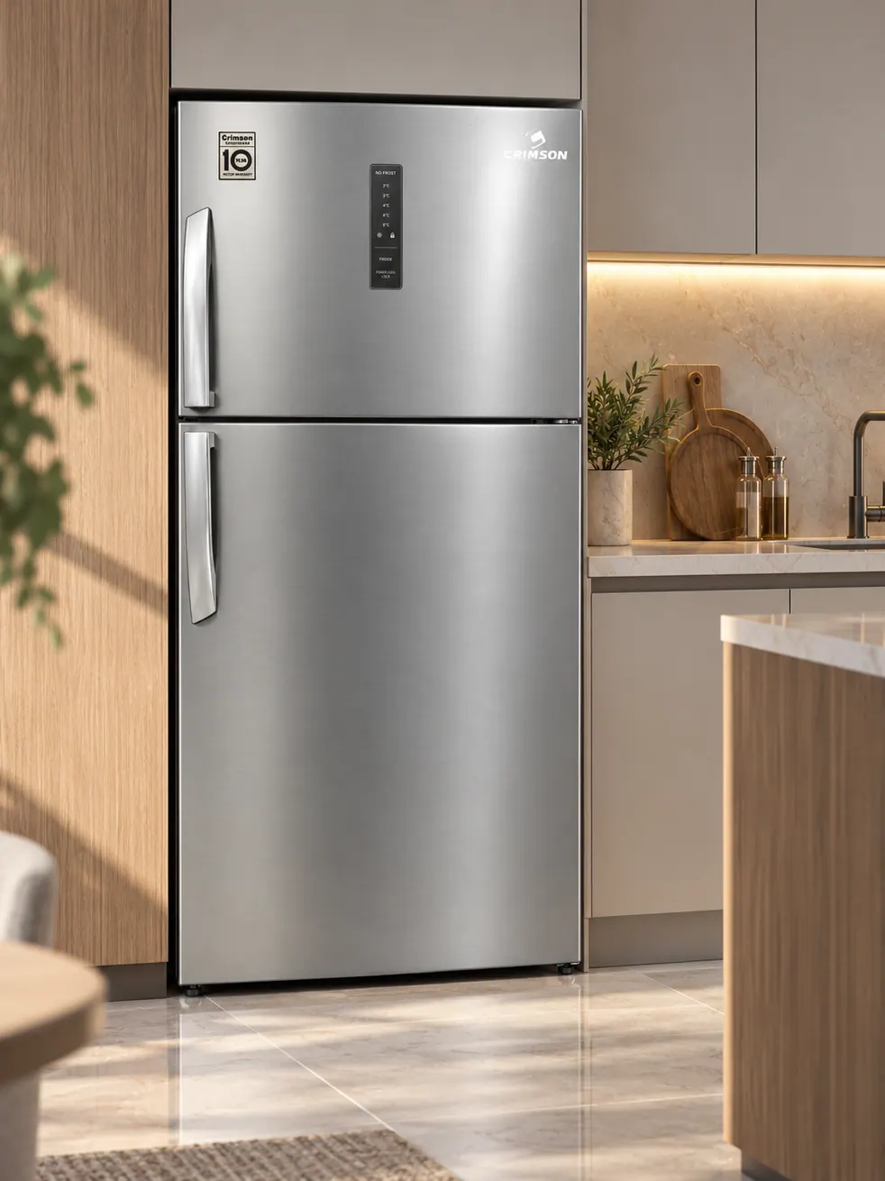 Crimson 550L Refrigerator — Stainless Steel — 2